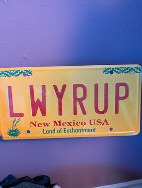 LWYRUP New Mexico License Plate Wall Sign from Breaking Bad